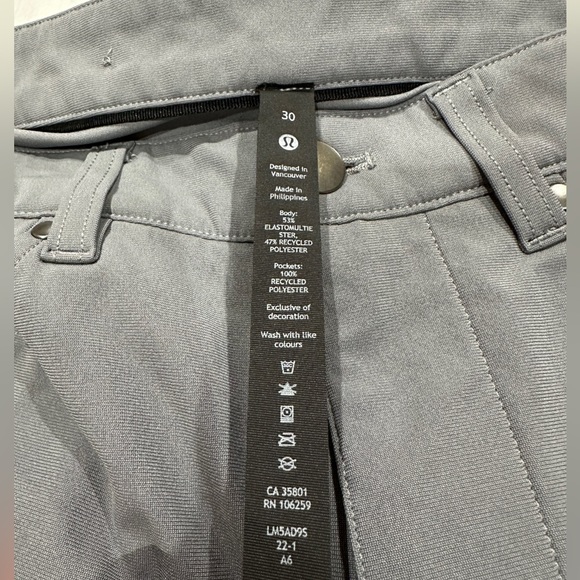Lululemon ABC Warpstreme Slim Fit Pants - 30x27.5 - Picture 4 of 8